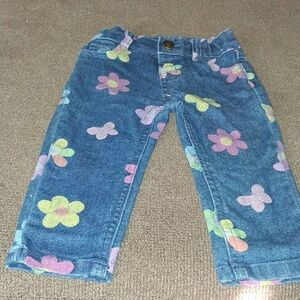 Garanimals Blue Kids Jeans with Floral Design